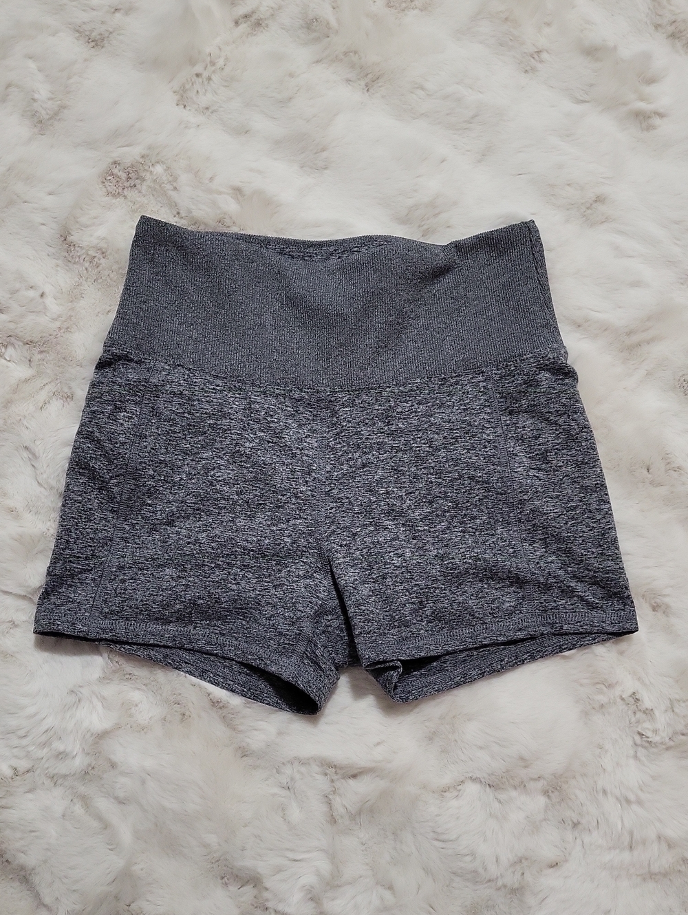 Zobha Heather Gray Active/Biker Shorts